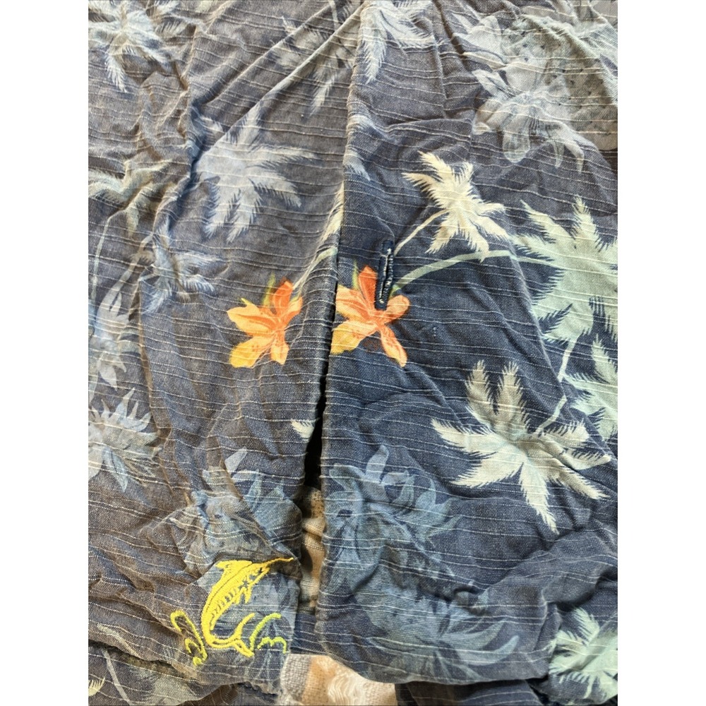 Tommy Bahama Island Modern Fit Men's L Silk Blend Floral Hawaiian Shirt READ - Picture 3 of 9